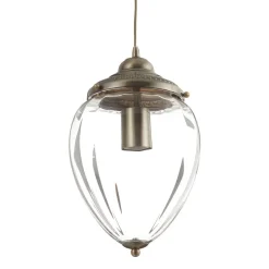 Searchlight Hengelampe Pineapple, messing antikk Discount