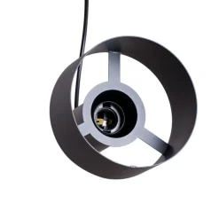 SIGMA Hengelampe Rif 3, antrasitt, rund, 3 lyskilder, Ø 33 cm