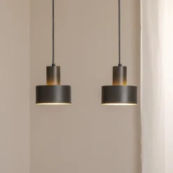 SIGMA Hengelampe Rif 2, olivgrønn, 2 lyskilder, lineær, stål New