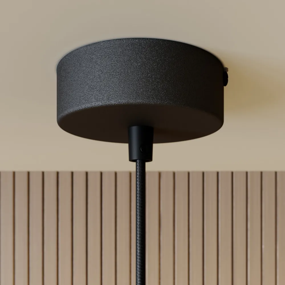 SIGMA Hengelampe Rif i metall, svart, Ø 25 cm