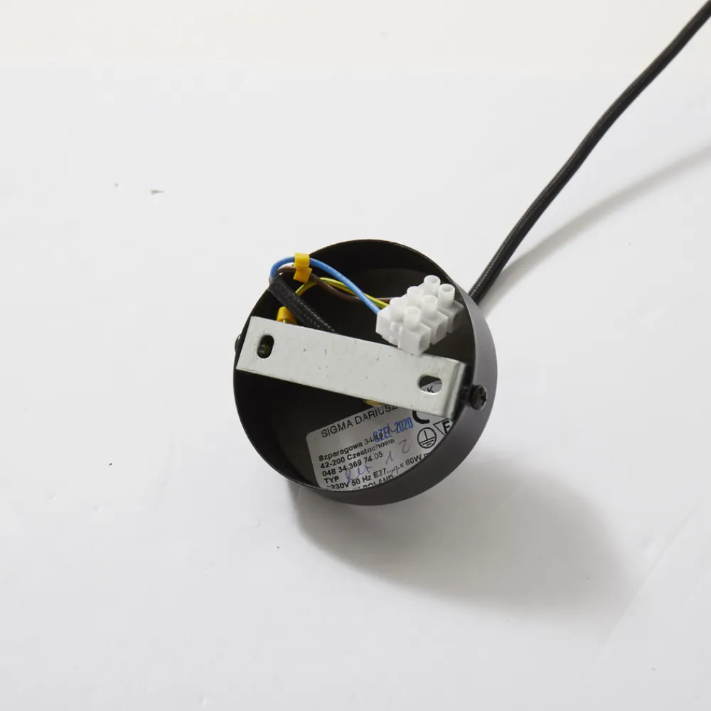 SIGMA Hengelampe Rif i metall, svart, Ø 25 cm