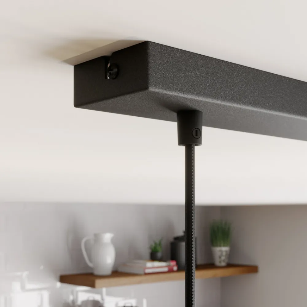 SIGMA Hengelampe Rif, lineær med 2 lyskilder, svart