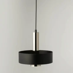 SIGMA Hengelampe Rif Lux, svart/sølv, Ø 25 cm, stål| Pendellamper