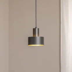 SIGMA Hengelampe Rif S, olivgrøn, 1 lyskilde, Ø 15 cm, stål| Pendellamper