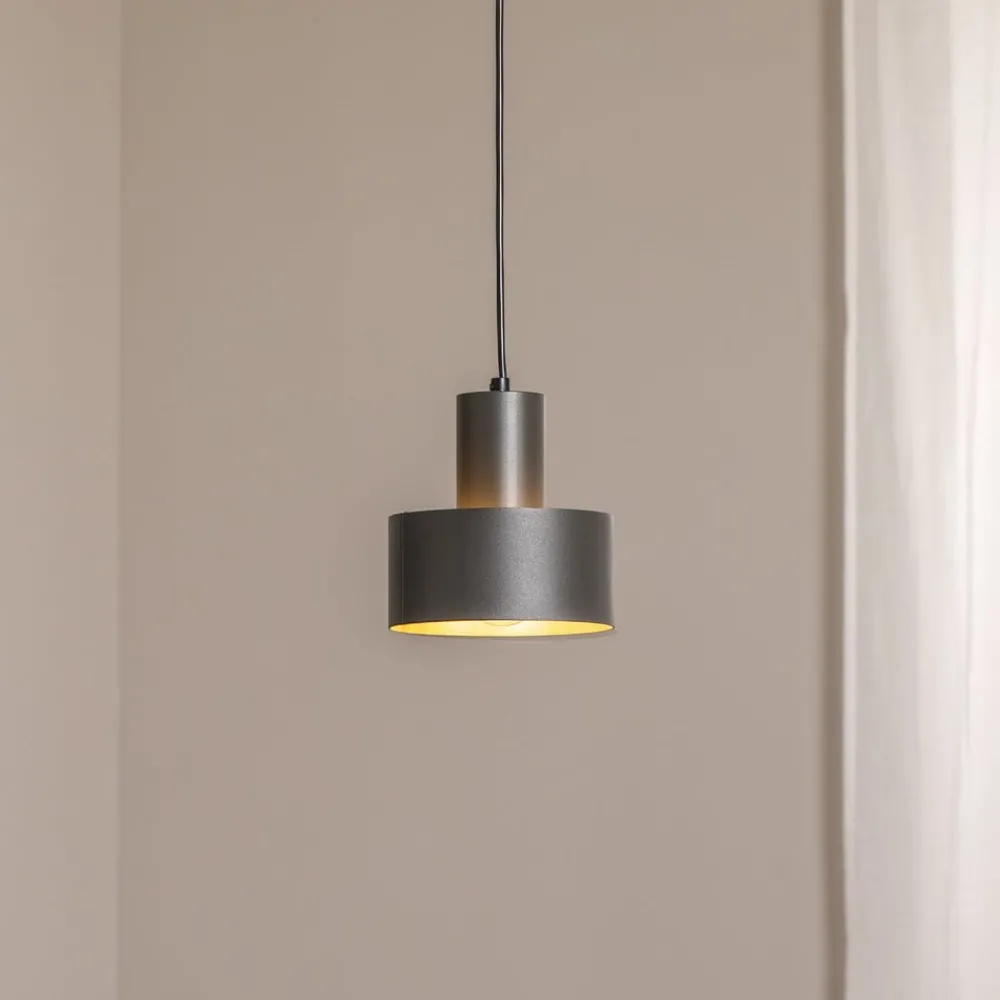 SIGMA Hengelampe Rif S, olivgrøn, 1 lyskilde, Ø 15 cm, stål| Pendellamper