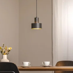 SIGMA Hengelampe Rif S, olivgrøn, 1 lyskilde, Ø 15 cm, stål| Pendellamper