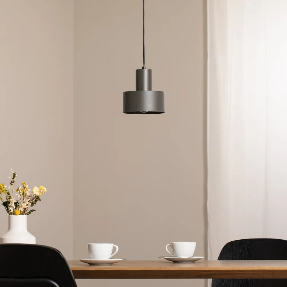 SIGMA Hengelampe Rif S, olivgrøn, 1 lyskilde, Ø 15 cm, stål| Pendellamper