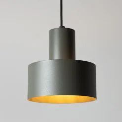 SIGMA Hengelampe Rif S, olivgrøn, 1 lyskilde, Ø 15 cm, stål| Pendellamper