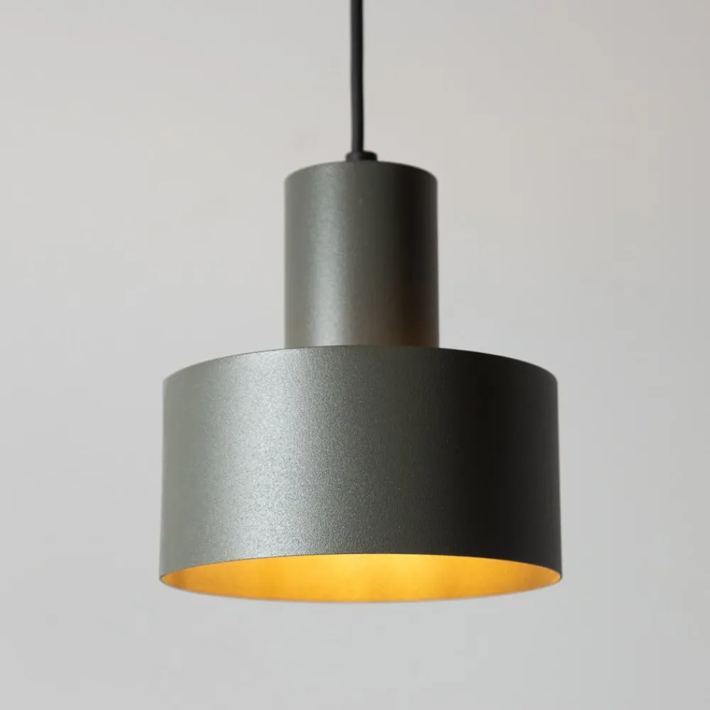 SIGMA Hengelampe Rif S, olivgrøn, 1 lyskilde, Ø 15 cm, stål| Pendellamper