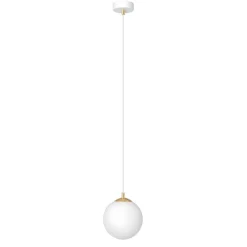 EMIBIG LIGHTING Hengelampe Royal, opalvit/hvit, glass, E14| Pendellamper