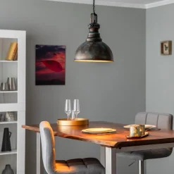 Opviq Hengelampe Saglam 3710 1 lyskilde Ø31cm gull antikk| Pendellamper