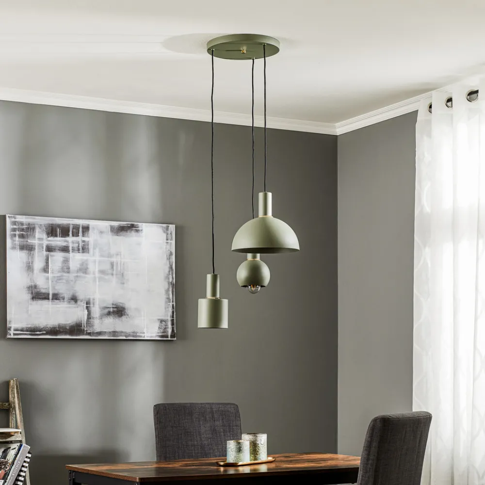 Argon Hengelampe Selma, 3 lyskilder, grønn Best