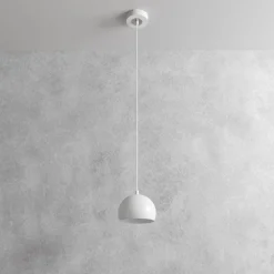 Luminex Hengelampe Sool, hvit, Ø 15 cm, metall| Pendellamper