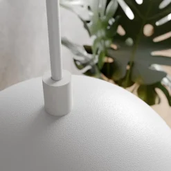 Luminex Hengelampe Sool, hvit, Ø 15 cm, metall| Pendellamper