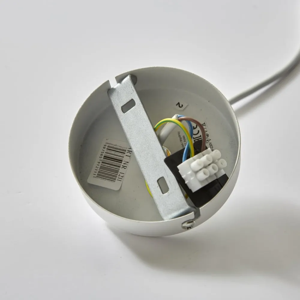 Luminex Hengelampe Sool, hvit, Ø 15 cm, metall| Pendellamper