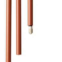 SIGMA Hengelampe Sopel 3, teglrød, rund, 3 lyskilder, stål, G9