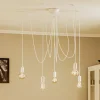 Nowodvorski Lighting Hengelampe Spider i hvit, 5 lyskilder