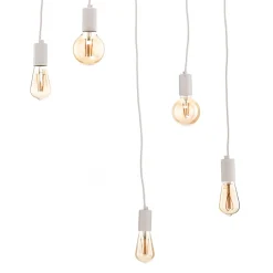 Nowodvorski Lighting Hengelampe Spider i hvit, 5 lyskilder