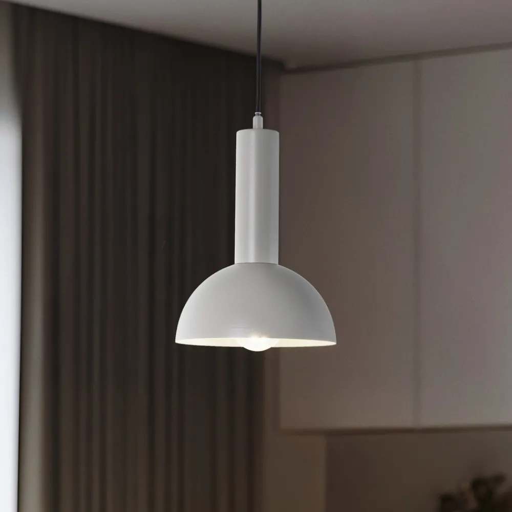 SIGMA Hengelampe Vitrum cupola S, taupe, halvrund, Ø 19 cm Online