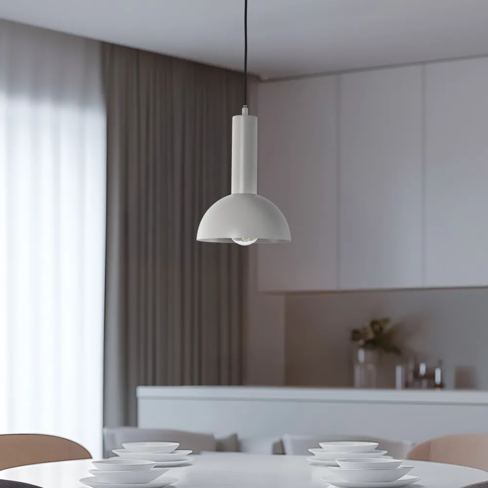 SIGMA Hengelampe Vitrum cupola S, taupe, halvrund, Ø 19 cm Online