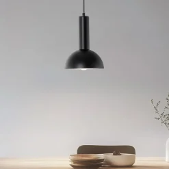 SIGMA Hengelampe Vitrum cupola S, svart, halvrund, Ø 19 cm| Pendellamper