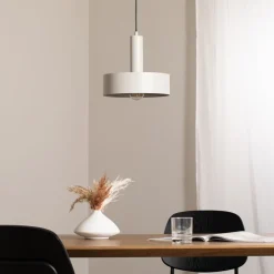 SIGMA Hengelampe Vitrum rund, taupe, sylindrisk, Ø 27 cm| Pendellamper