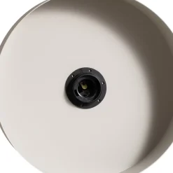 SIGMA Hengelampe Vitrum rund, taupe, sylindrisk, Ø 27 cm| Pendellamper