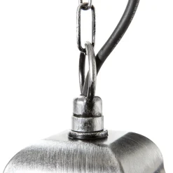 Elstead Hengelampe Wexford WX9, IP23, svart-sølv, metall, glass Clearance