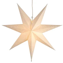 STAR TRADING Hengende papirstjerne Sensy med sart mønster| Julebelysning|Dekorasjonsbelysning
