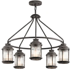 KICHLER Henglampe Ashland Bay, antikk, sink-utseende Hot