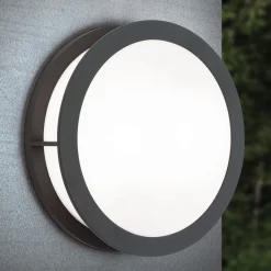 ORION Henry utendørs vegglampe, Ø 30 cm antrasitt| Vegglamper Utendørs