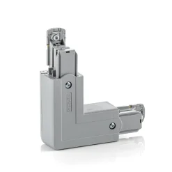 GLOBAL Hjørneforbindelse Noa innvendig leder, grå| Butikkbelysning|Skinnesystem