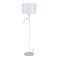 Nowodvorski Lighting Hotel Plus gulvlampe med leselampe, hvit Hot