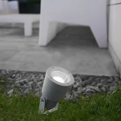 LEDS-C4 Hubble utendørs spot, grå, GU10, aluminium| Teknisk Lys