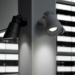 LEDS-C4 Hubble utendørs spot, grå, GU10, aluminium| Teknisk Lys