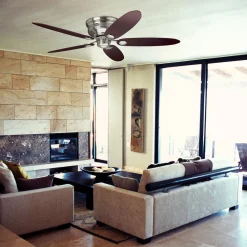 Hunter Low Profile III vifte brun/lønn New