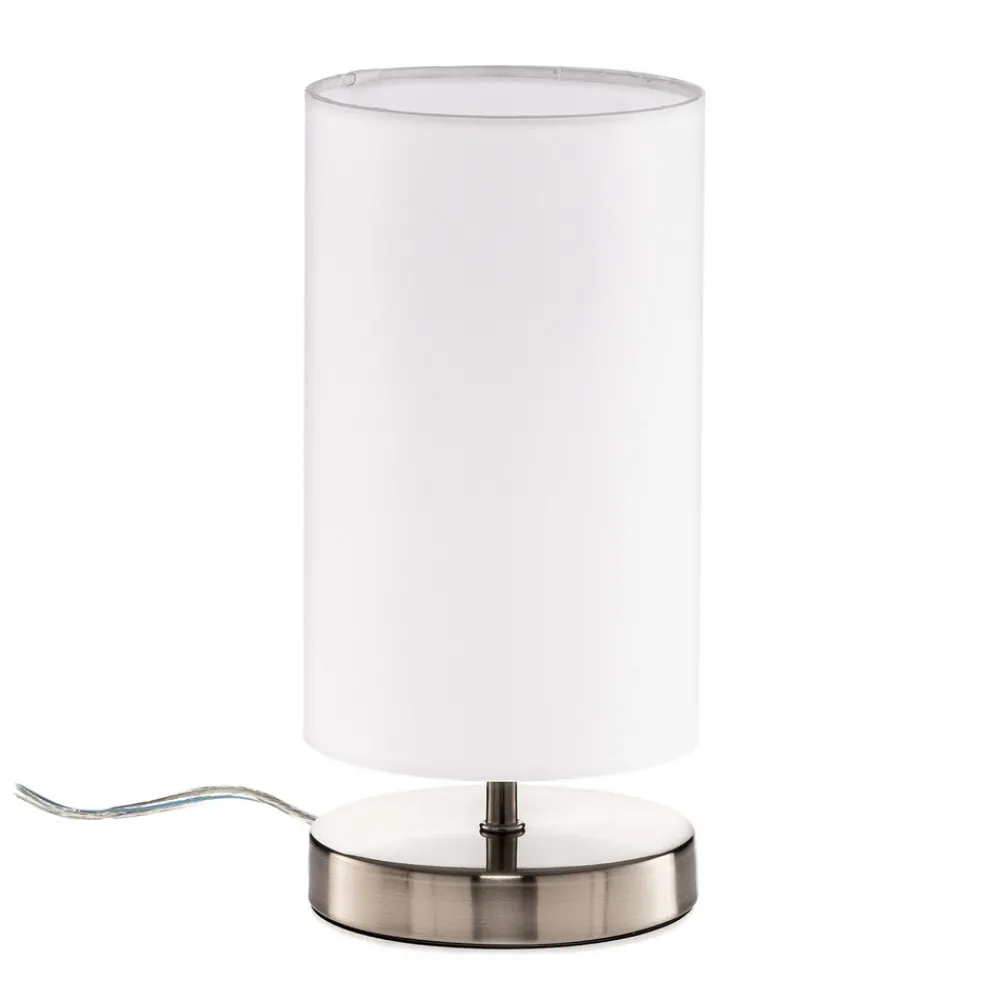 Brilliant Hvit tekstillampe Clarie. Sale