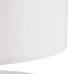 Brilliant Hvit tekstillampe Clarie. Sale