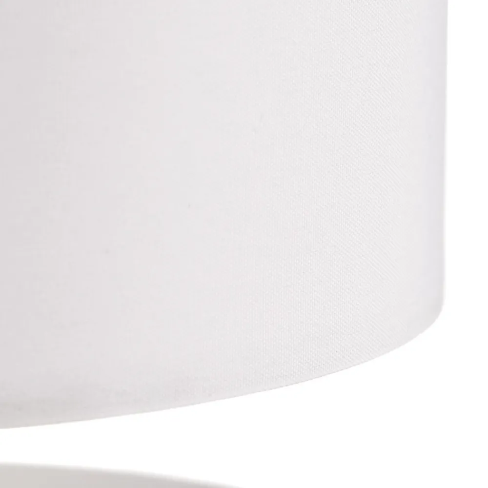 Brilliant Hvit tekstillampe Clarie. Sale