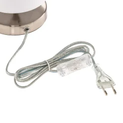 Brilliant Hvit tekstillampe Clarie. Sale