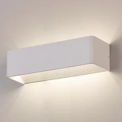 ACB ILUMINACIÓN Icon LED-vegglampe, hvit, opp/ned, bredde 37 cm Best