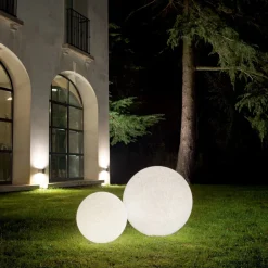 Ideallux Ideal Lux Doris lampe med jordspyd, hvit, plast, Ø 78 cm Best