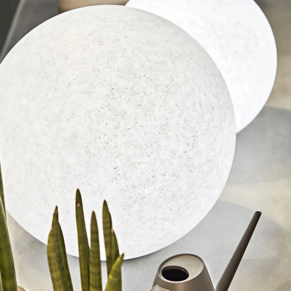 Ideallux Ideal Lux Doris lampe med jordspyd, hvit, plast, Ø 78 cm Best