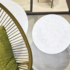 Ideallux Ideal Lux Doris lampe med jordspyd, hvit, plast, Ø 78 cm Best