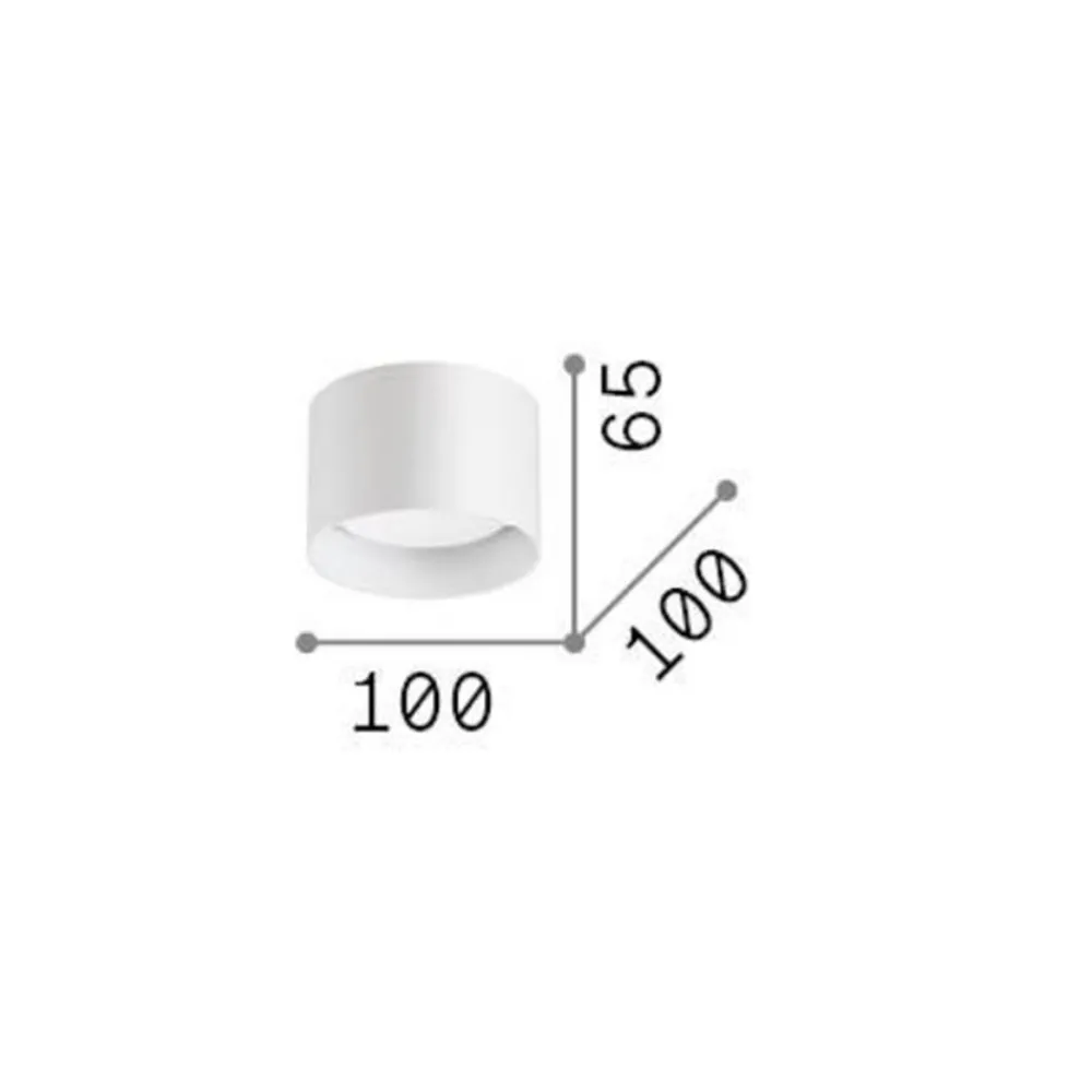 Ideallux Ideal Lux downlight Spike Round, kobberfarget, aluminium, Ø 10 cm Discount