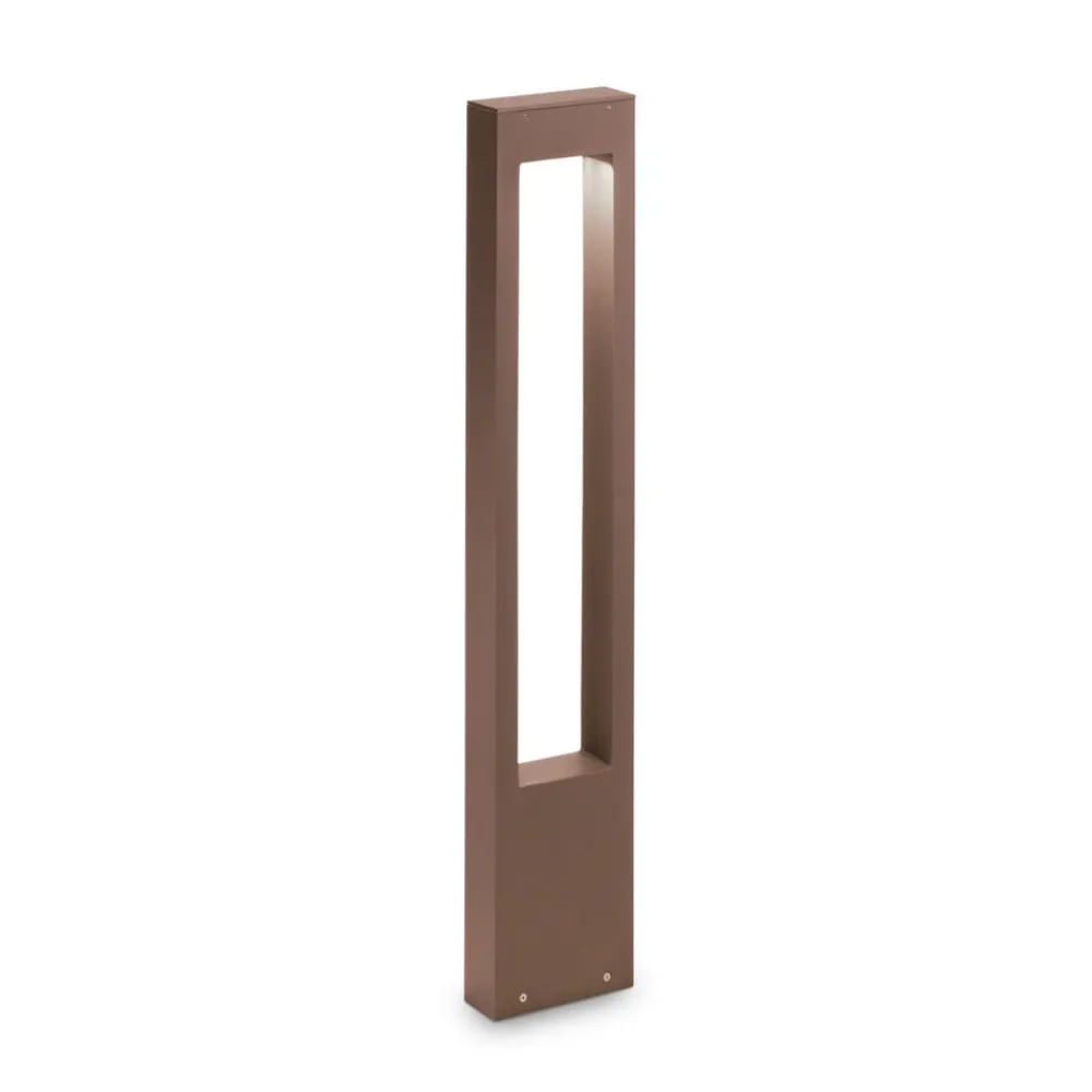 Ideallux Ideal Lux Vega veilampe, brun, aluminium, høyde 80 cm| Gatebelysning, Pullert Belysning