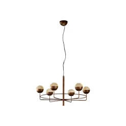 Masiero Iglù Rund LED-lysekrone, syv lys| Lysekroner