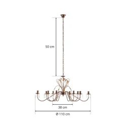 Kögl Imponerende CAMPANA lysekrone i oval form New