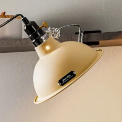 FARO BARCELONA Industrielt utseende - klemmelampe Pepper beige Outlet