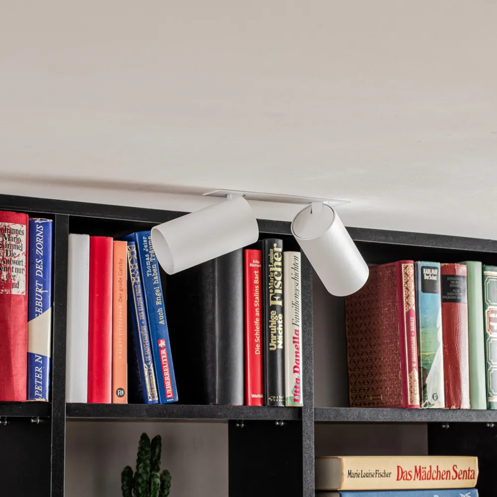 Nowodvorski Lighting Innbygget takspot Mono Surface II, 2 lyskilder, hvit, GU10 Clearance